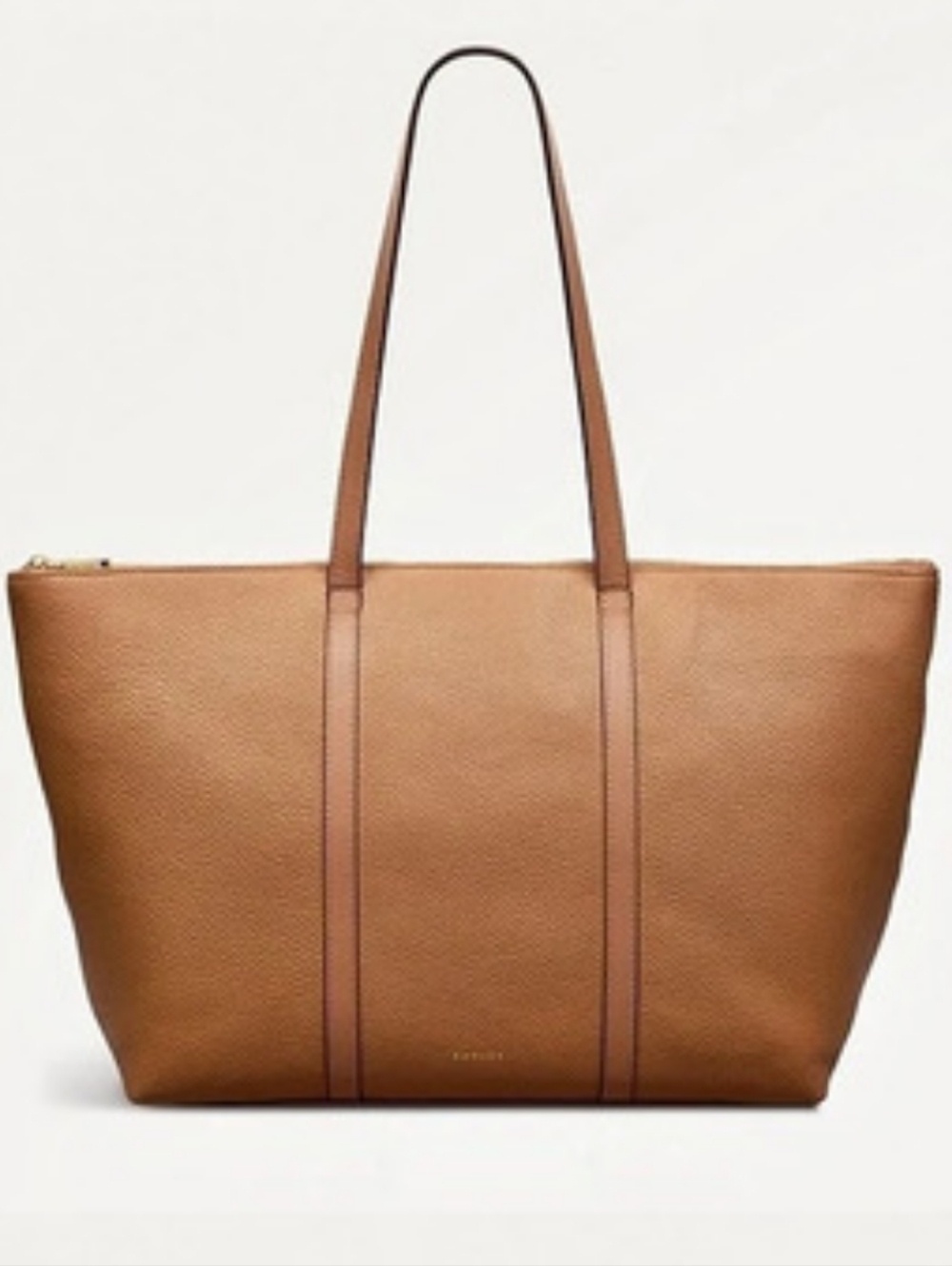 Radley London Lynton Close Large Leather Ziptop Tote In Chai NWT